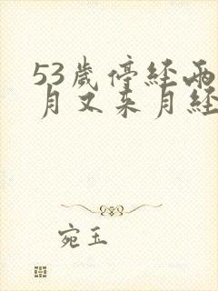 53岁停经两个月又来月经是怎么回事封面