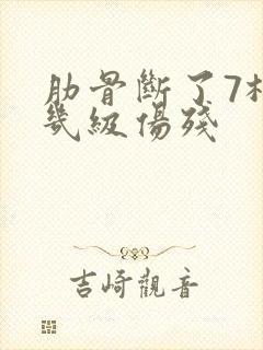 肋骨断了7根算几级伤残