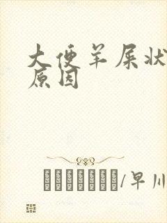 大便羊屎状什么原因