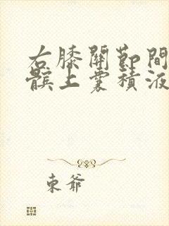 右膝关节间隙及髌上囊积液