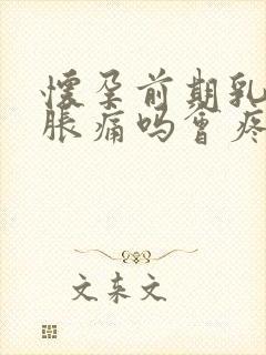 怀孕前期乳房会胀痛吗会疼吗