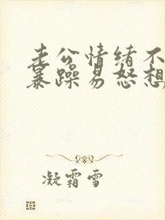 老公情绪不稳定暴躁易怒想离婚