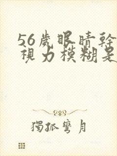 56岁眼睛干涩视力模糊是什么原因引起的
