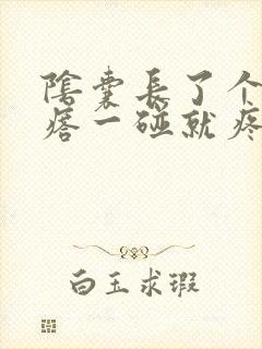 阴囊长了个硬疙瘩一碰就疼封面