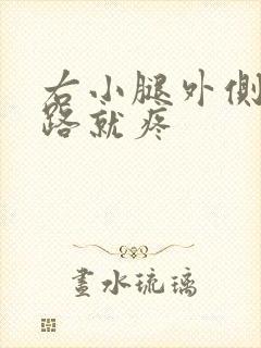 右小腿外侧一走路就疼