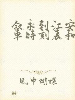 叙永到江安的汽车时刻表和票价