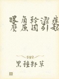 眼角干涩痒是什么原因引起的