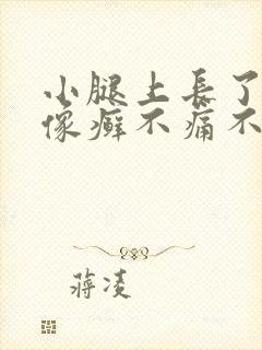 小腿上长了一块像癣不痛不痒