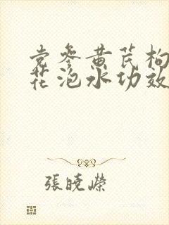 党参黄芪枸杞菊花泡水功效