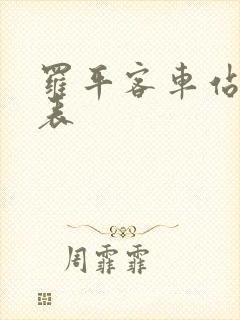 罗平客车站时刻表