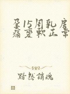 孕15周乳房不痛变软正常吗