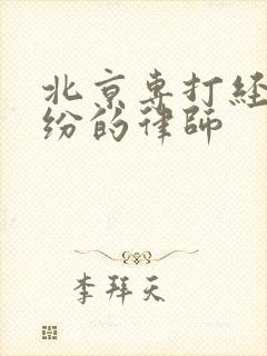 北京专打经济纠纷的律师