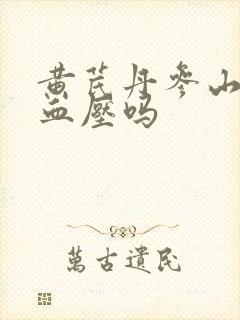 黄芪丹参山楂降血压吗