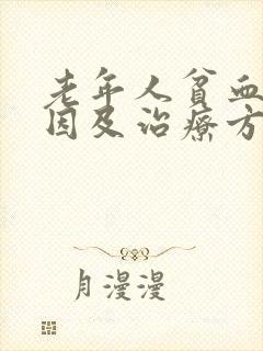 老年人贫血的原因及治疗方法封面