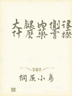大腿内侧很痒用什么药膏擦好封面