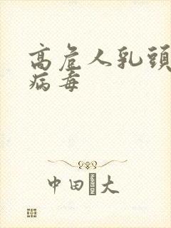高危人乳头感染病毒