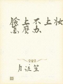 脸上不上妆太干怎么办