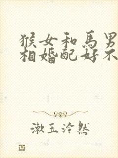 猴女和马男的属相婚配好不好