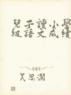 儿子读小学四年级语文成绩不好怎么办