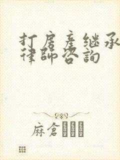 打房产继承官司律师咨询