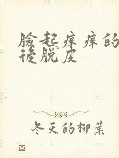 脸起痒痒的痘然后脱皮