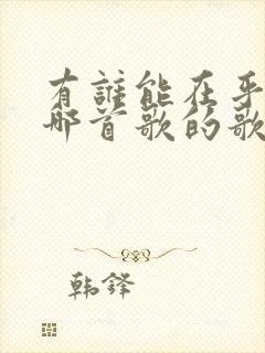 有谁能在乎我是哪首歌的歌词