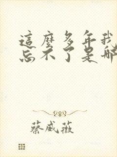 这么多年我还是忘不了是哪首歌歌词