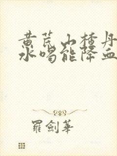 黄芪山楂丹参泡水喝能降血压吗