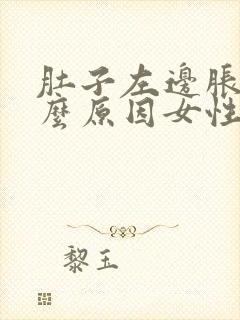肚子左边胀痛什么原因女性