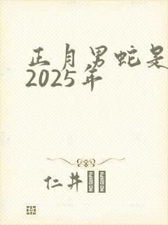 正月男蛇是啥命2025年封面