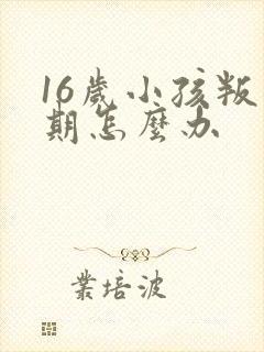 16岁小孩叛逆期怎么办