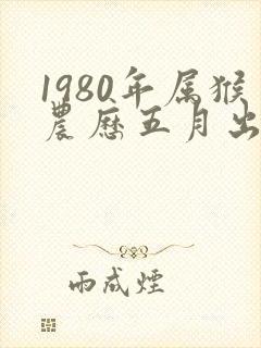 1980年属猴农历五月出生命运如何