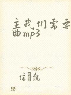 主我们需要你歌曲mp3封面