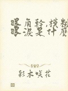 眼角干,模糊有眼泪是什么原因