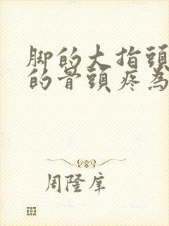 脚的大指头下面的骨头疼为什么