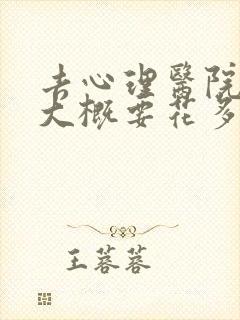 去心理医院咨询大概要花多少钱