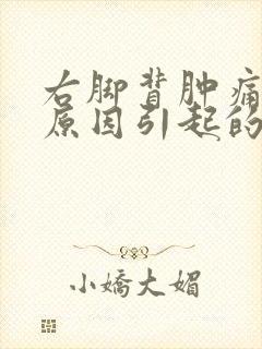 右脚背肿痛什么原因引起的封面