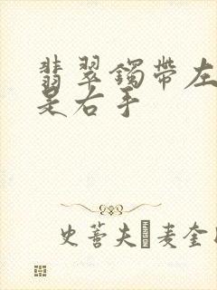 翡翠镯带左手还是右手