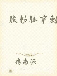 股动脉穿刺护理