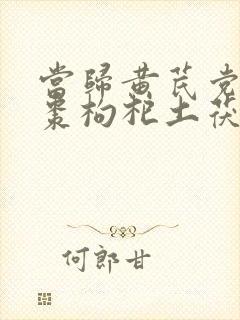 当归黄芪党参红枣枸杞土茯苓
