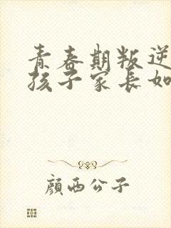 青春期叛逆期男孩子家长如何沟通
