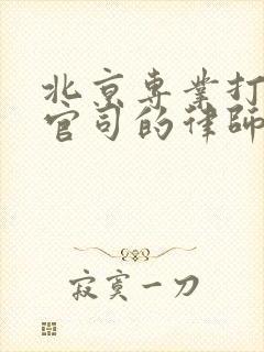 北京专业打行政官司的律师封面