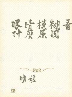 眼睛模糊看不清什么原因