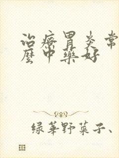 治疗胃炎常用什么中药好