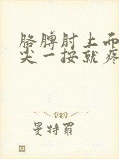 胳膊肘上面骨头尖一按就疼