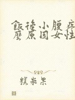 饭后小腹疼痛什么原因女性