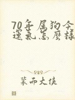 70年属狗今年运气怎么样