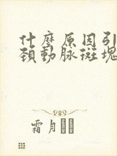 什么原因引起的颈动脉斑块
