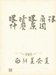 眼睛眼角很痒是什么原因