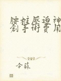 腰椎压迫神经微创手术费用